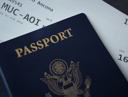Pasaporte con sellos de distintos países